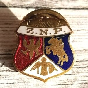 Vintage Z.N.P collar pin stud Polish national ?